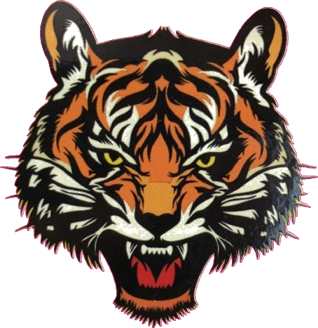 Símbolo da JR Tigre Terraplanagem: cabeça de tigre